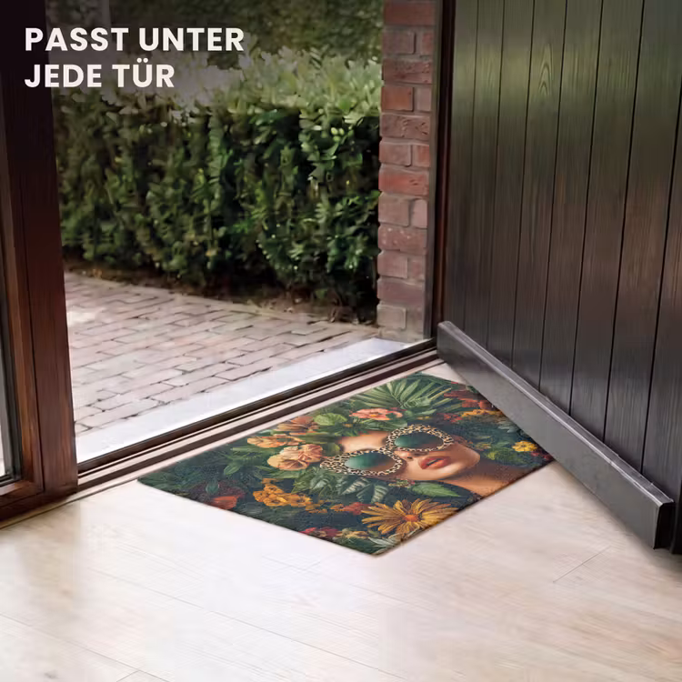 Fußmatte - Frau - Pantherdruck - Dschungel - Natur - Luxus — 7