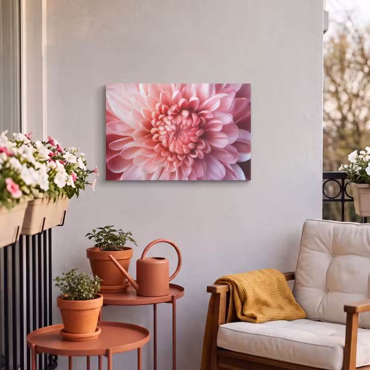 Outdoor Leinwand - Dahlie - Blume - Nahaufnahme - Rosa — 3