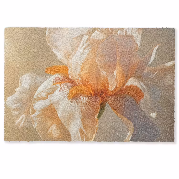 Fußmatte - Nahaufnahme - Orange - Iris — 1