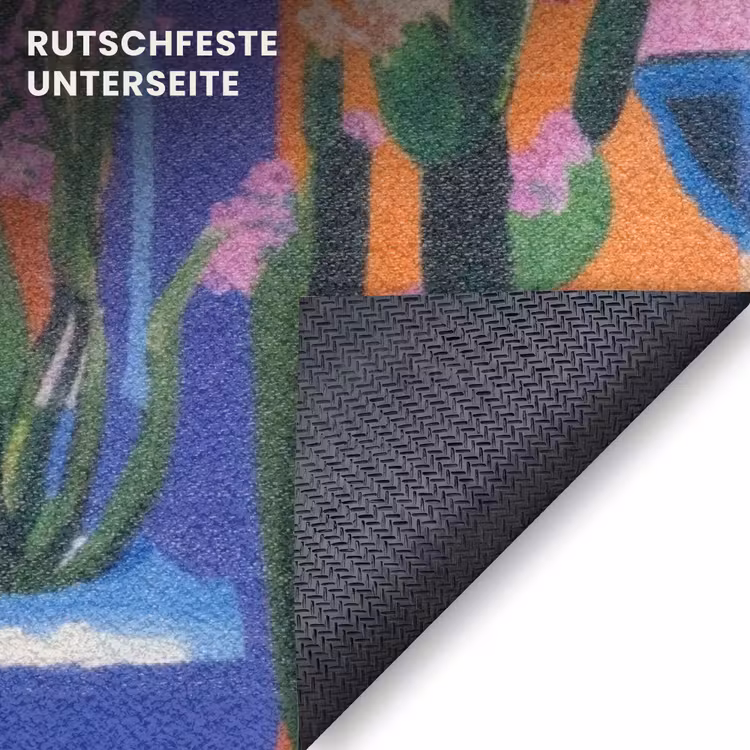 Fußmatte - Gelb - Blau - Orange - Haus — 6