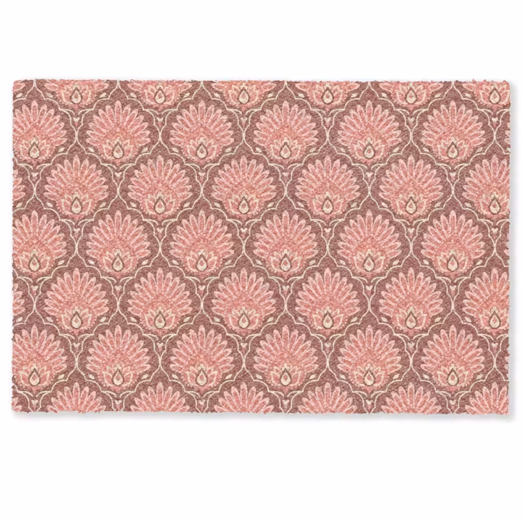 Fußmatte - Fächermotiv - Muster - Rosa — 1