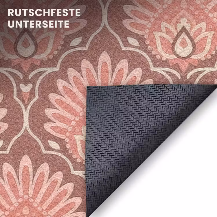 Fußmatte - Fächermotiv - Muster - Rosa — 6