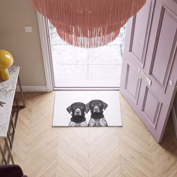Fußmatte - Hunde - Balaclava - Schwarz - Weiß — 4