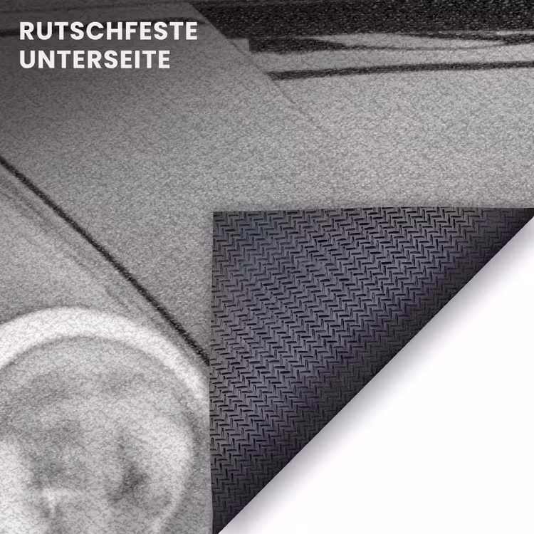 Fußmatte - Pferd - Auto - Schwarz - Weiß — 6