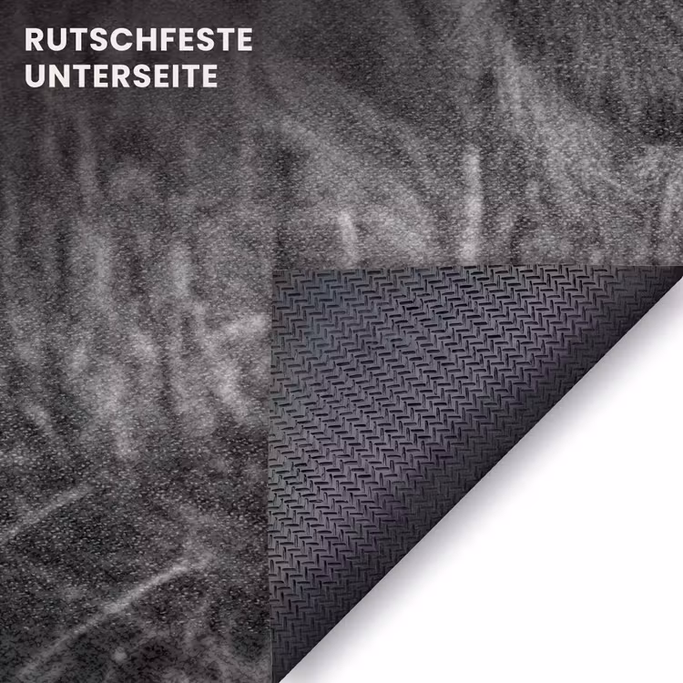 Fußmatte - Schottischer Highlander - Kalb - Schwarz - Weiß — 6