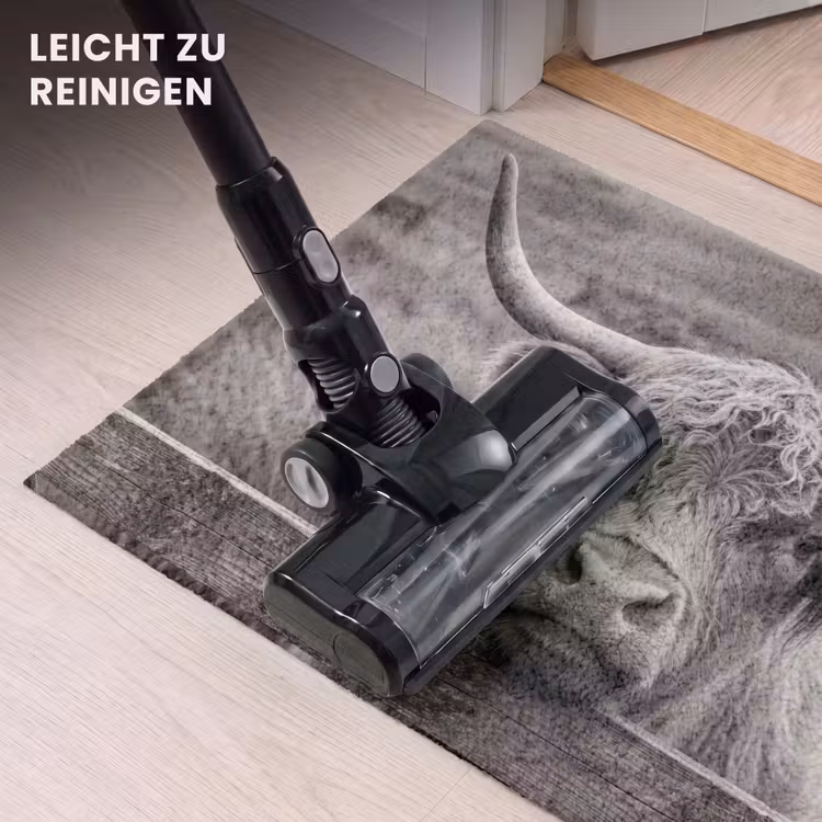 Fußmatte - Schottischer Highlander - Schwarz - Weiß - Holz — 9