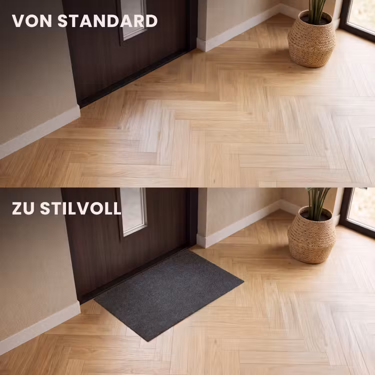 Fußmatte - Dunkelgrau - Asphalttextur - Rauh — 3