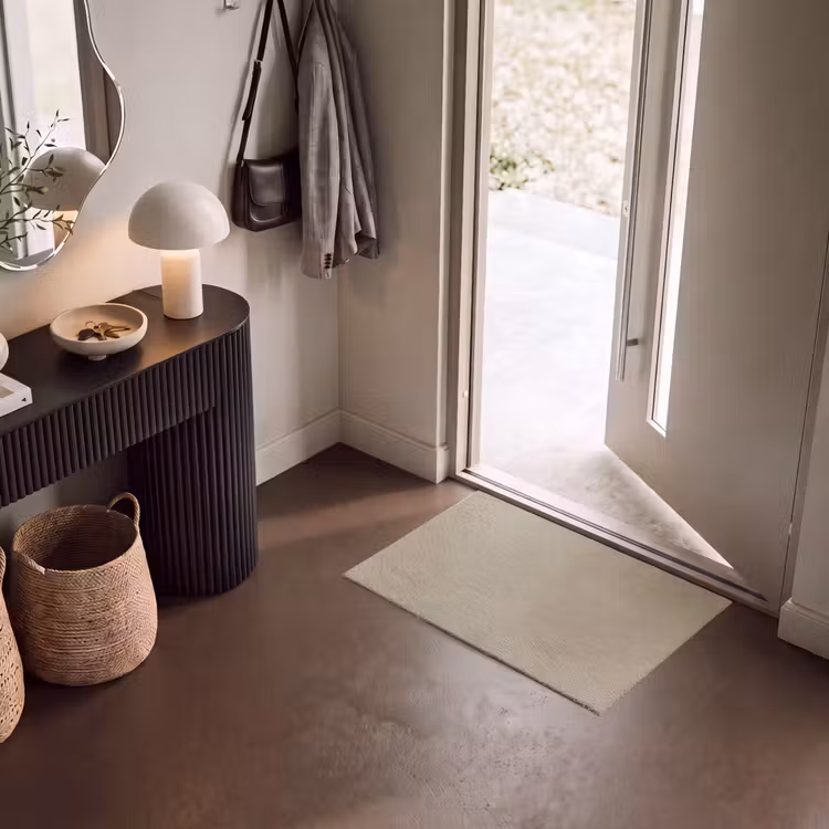 Fußmatte - Sandfarbe - körnige Textur - Beton — 8