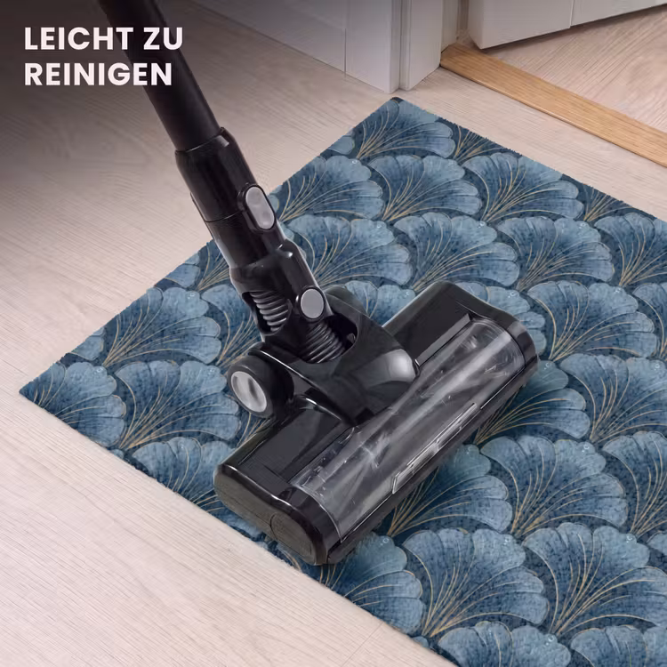 Fußmatte - Muster - Ginkgo-Blatt - Blau — 9