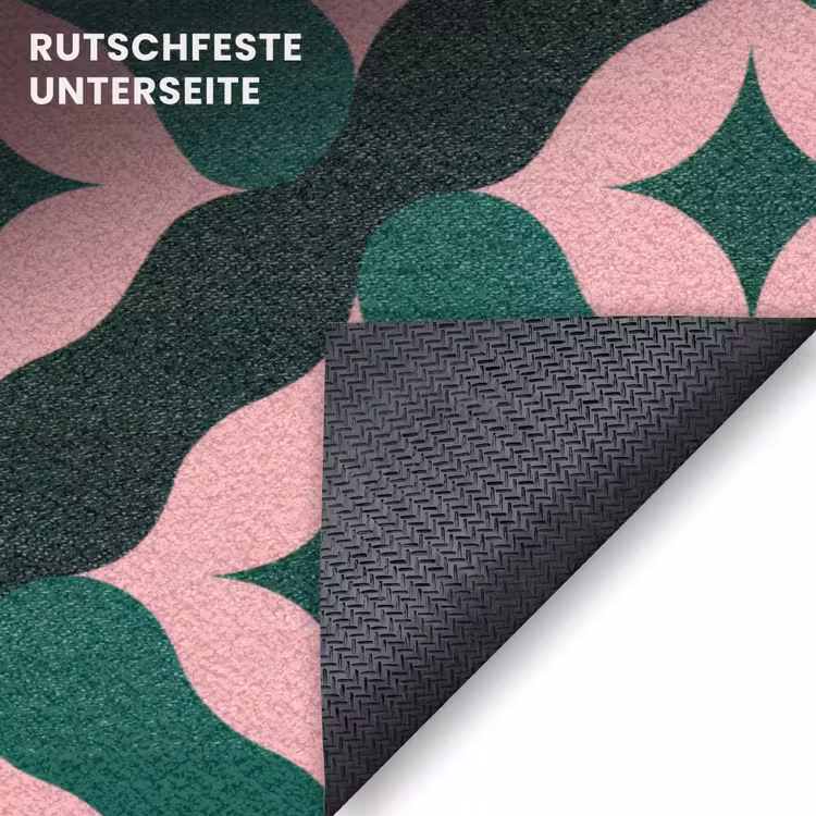Fußmatte - Grün - Rosa - Retro - Sterne — 6