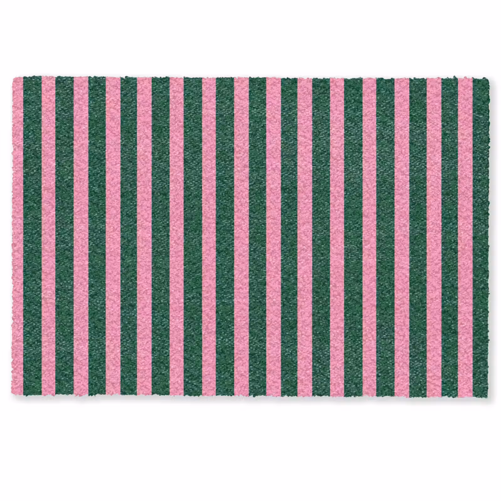 Fußmatte - Vertikale Streifen - Grün - Rosa — 1