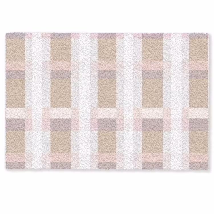 Fußmatte - Karomuster - Erdtöne - Minimalistisch — 1