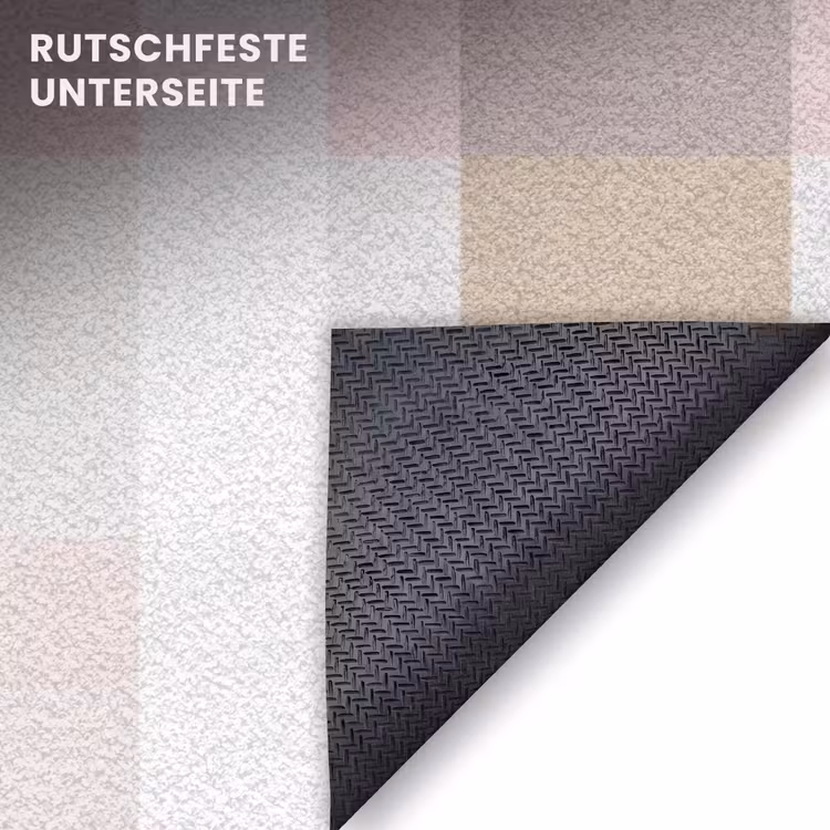 Fußmatte - Karomuster - Erdtöne - Minimalistisch — 6