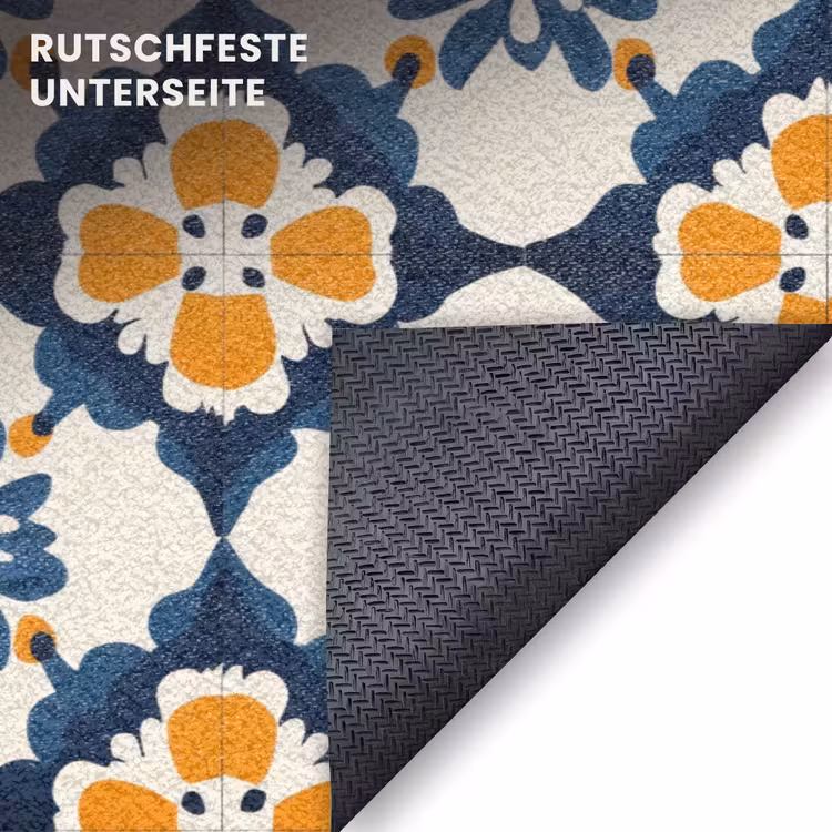 Fußmatte - Klassisch - Geometrisch - Blau — 6