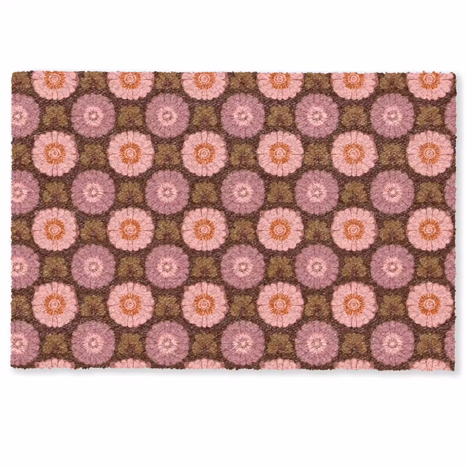 Fußmatte - Retro - Gänseblümchen - Rosa — 1