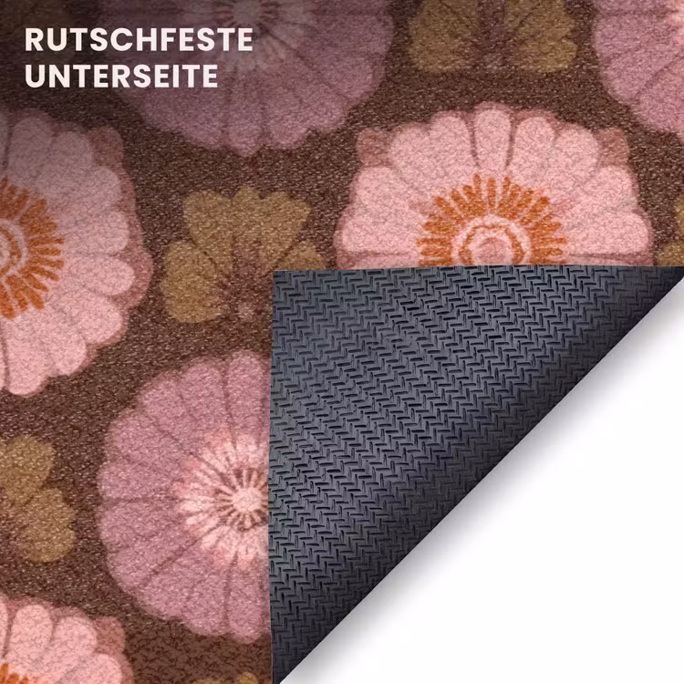 Fußmatte - Retro - Gänseblümchen - Rosa — 6
