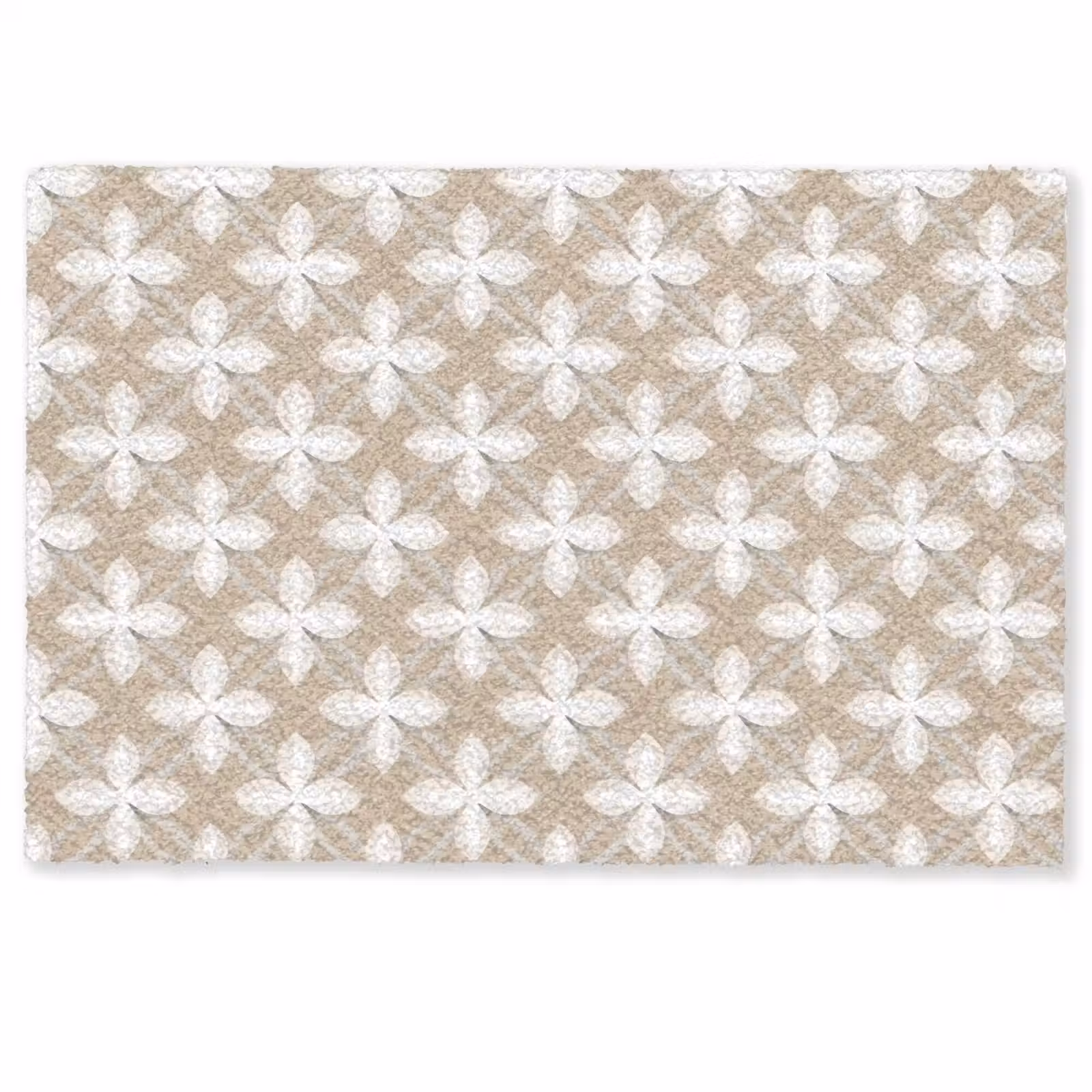 Fußmatte - Muster - Symmetrisch - Beige — 1