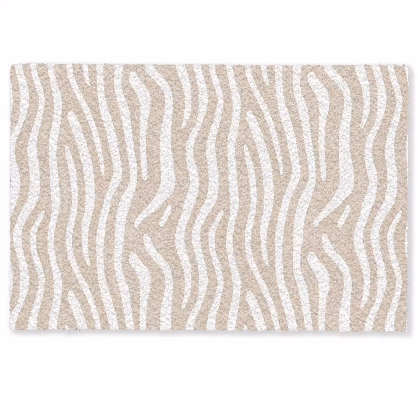 Fußmatte - Abstrakt - Zebra - Beige — 1