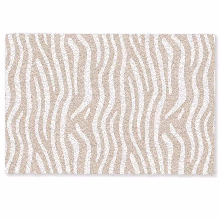 Fußmatte - Abstrakt - Zebra - Beige — 1