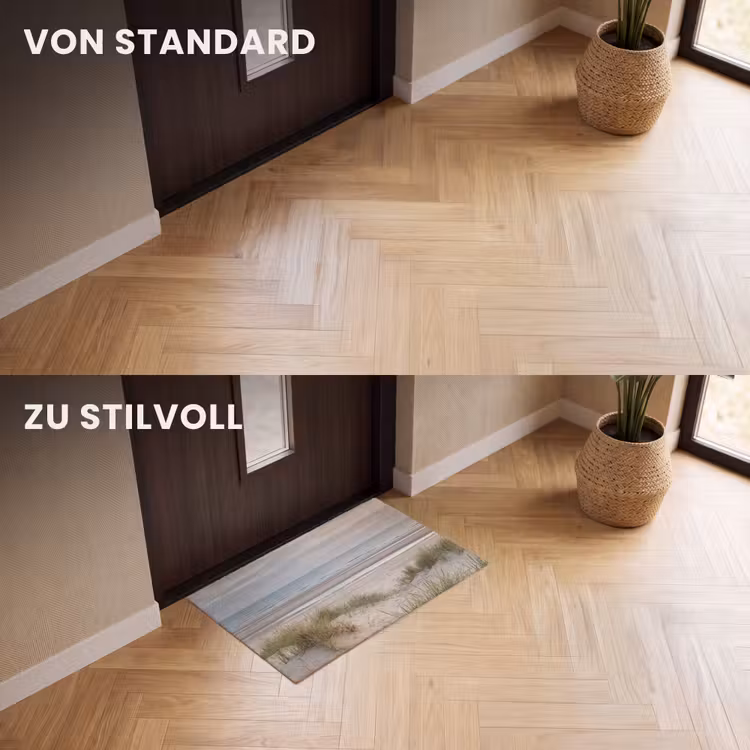 Fußmatte - Sandstrand - Bewölkt - Dünen — 3