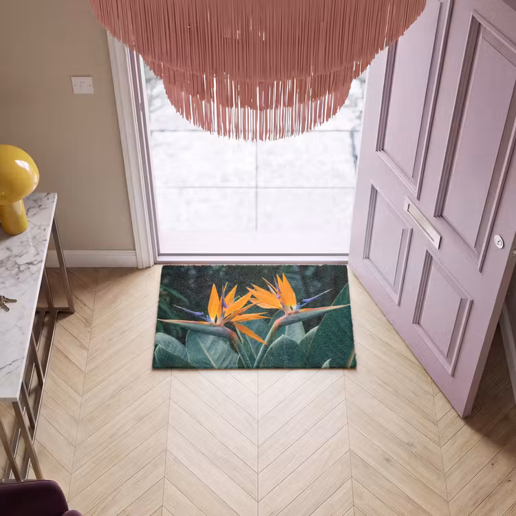 Fußmatte - Paradiesvogel - Blume - Exotisch — 4