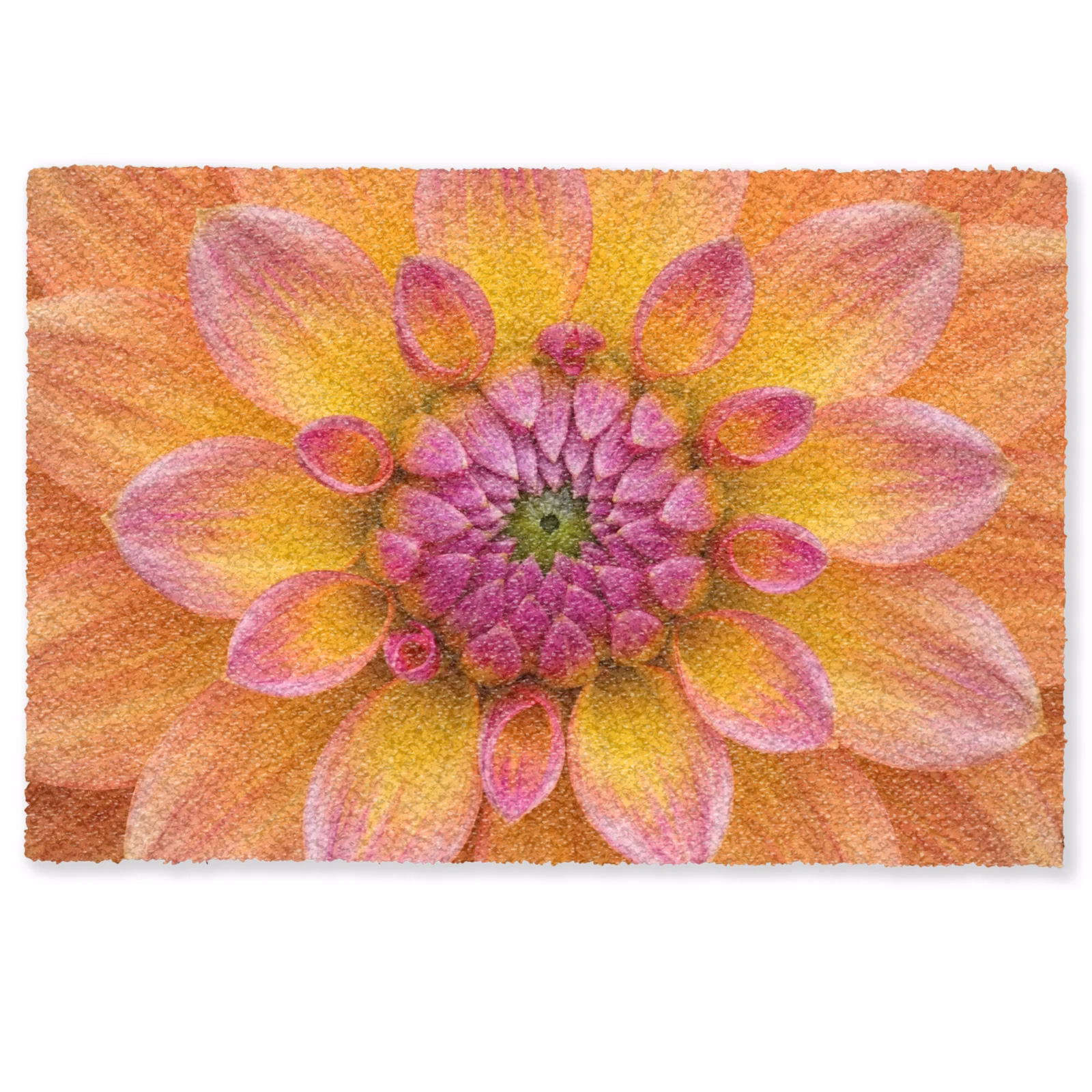 Fußmatte - Dahlie - Blume - Orange — 1