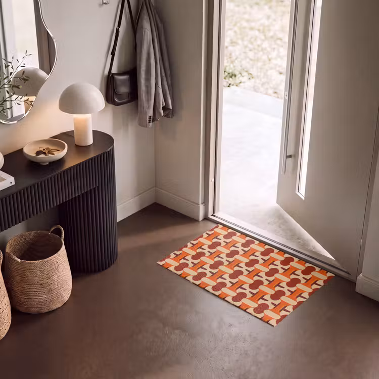 Fußmatte - Geometrisch - Retro - Orange — 8
