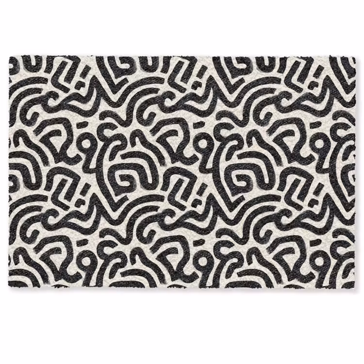 Fußmatte - Modern - Abstrakt - Schwarz — 1
