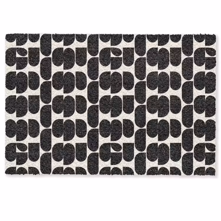 Fußmatte - Modern - Gemustert - Schwarz — 1