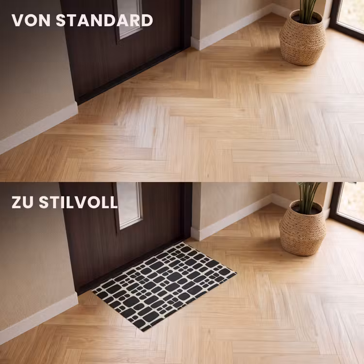 Fußmatte - Modern - Bio - Schwarz — 3