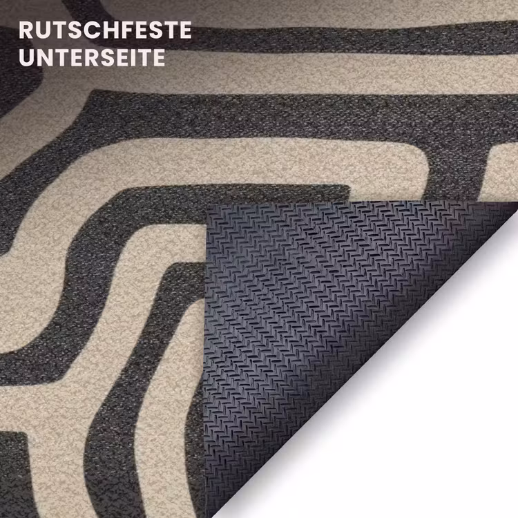 Fußmatte - Grafik - Linien - Schwarz — 6