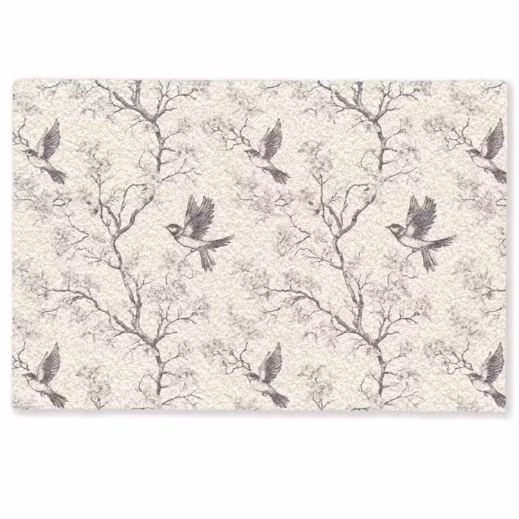 Fußmatte - Äste - Vögel - Beige — 1
