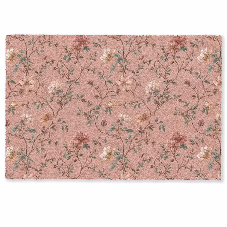 Fußmatte - Botanisch - Blumen - Rosa — 1