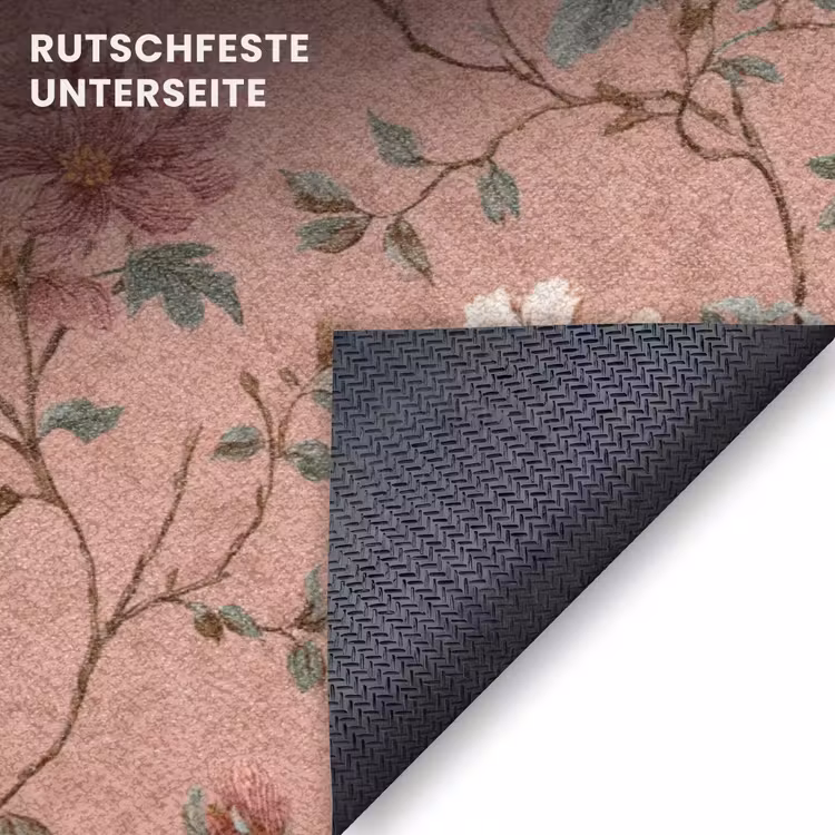 Fußmatte - Botanisch - Blumen - Rosa — 6