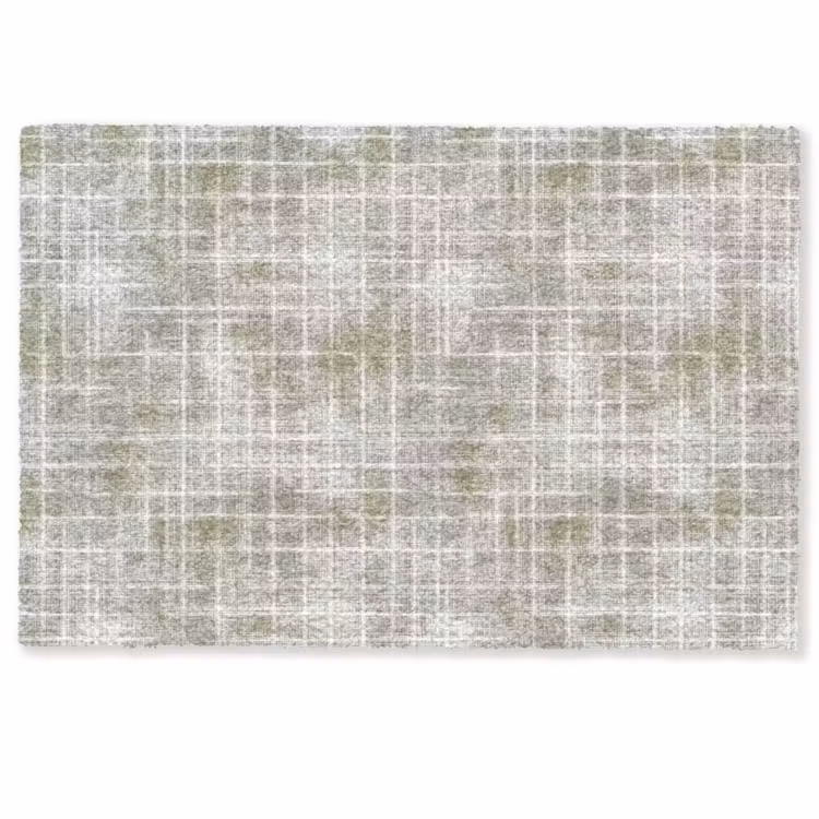 Fußmatte - Leinen - Muster - Grün — 1