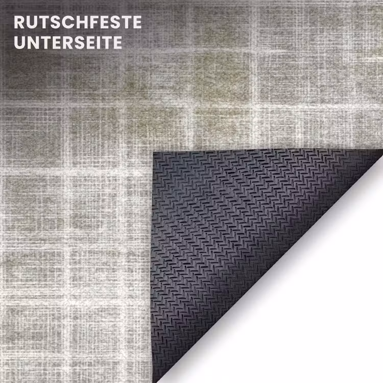 Fußmatte - Leinen - Muster - Grün — 6