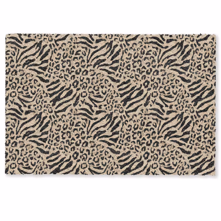 Fußmatte - Giraffe - Zebra - Motiv - Braun — 1