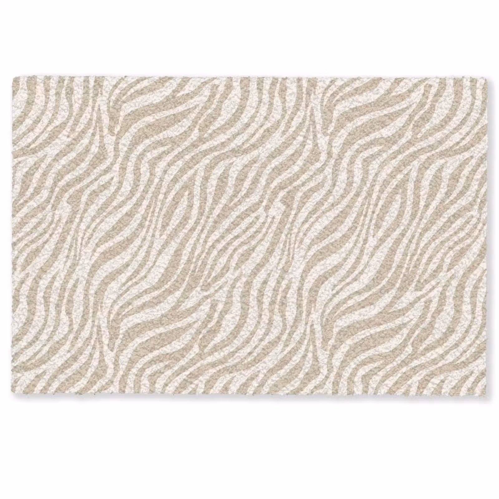 Fußmatte - Zebra - Muster - Beige — 1