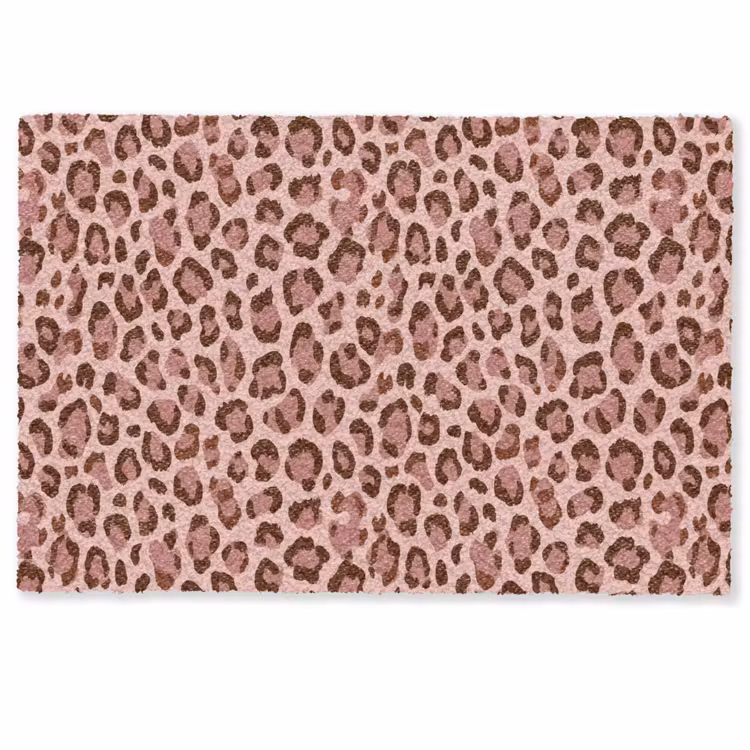 Fußmatte - Leopard - Muster - Rosa — 1