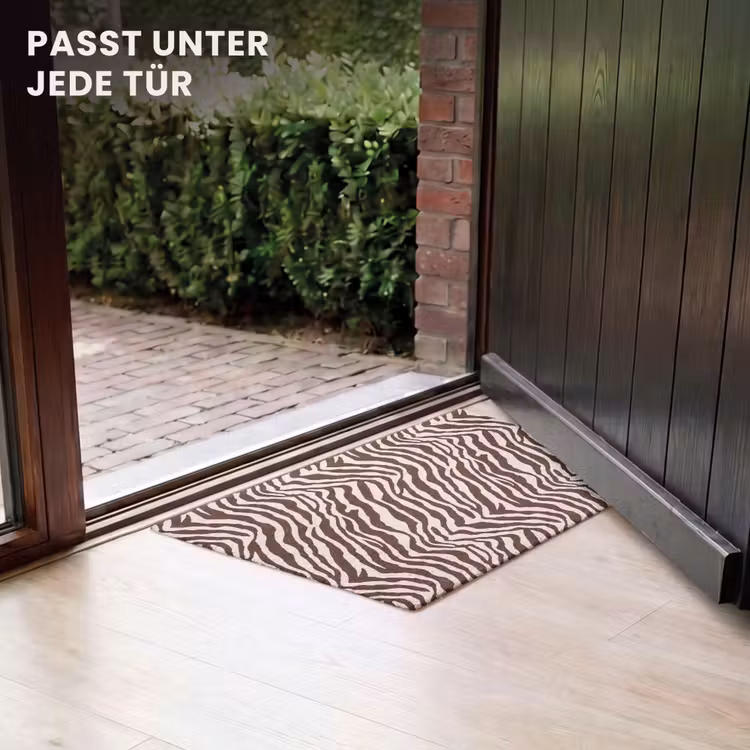 Fußmatte - Zebra - Muster - Schwarz - Weiß — 7