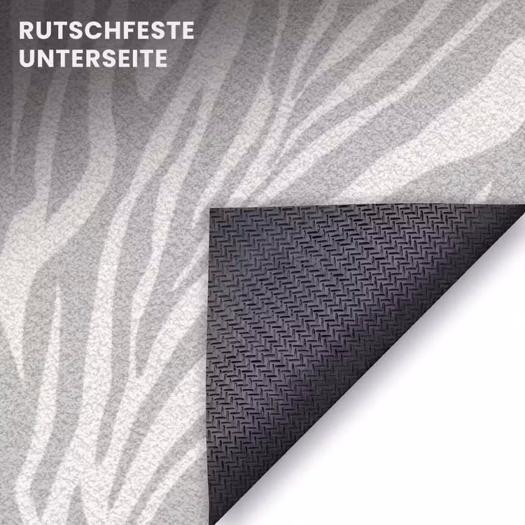 Fußmatte - Zebra - Motiv - Grau — 6