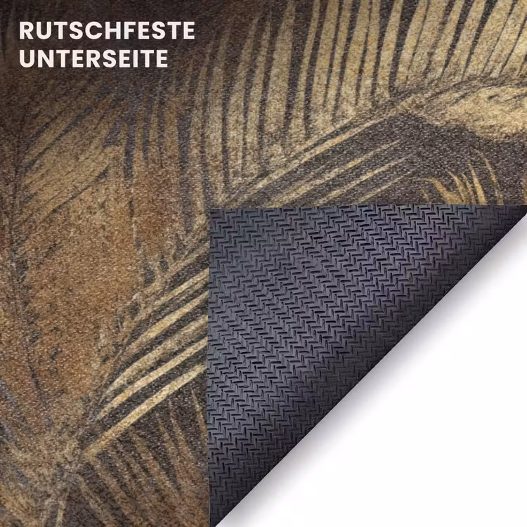 Fußmatte - Tropisch - Blätter - Gold — 6