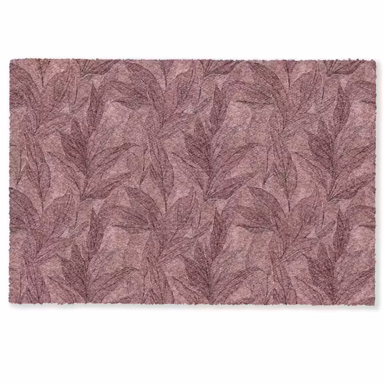 Fußmatte - Blätter - Muster - Lila — 1