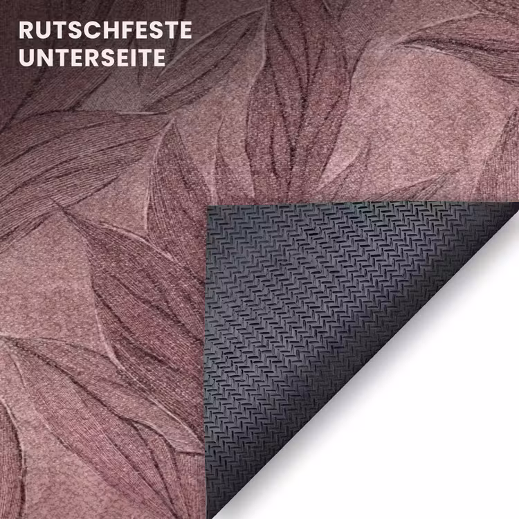Fußmatte - Blätter - Muster - Lila — 6