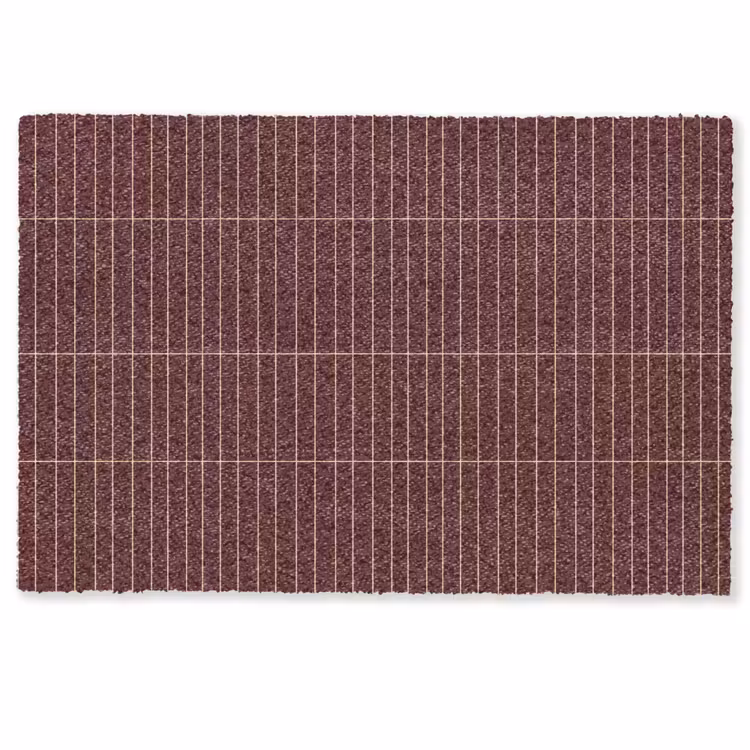Fußmatte - Linien - Muster - Bordeaux — 1