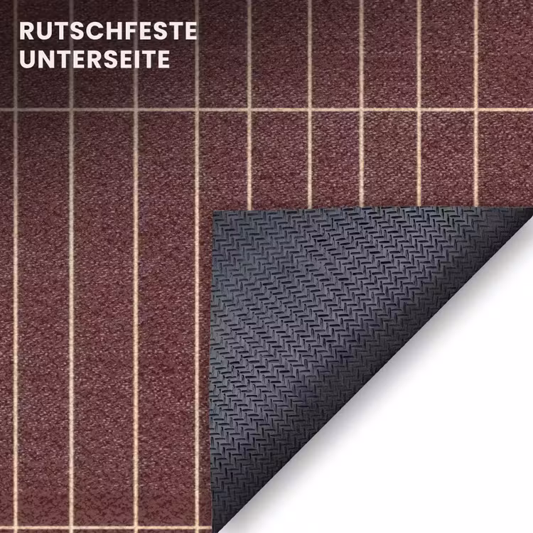 Fußmatte - Linien - Muster - Bordeaux — 6