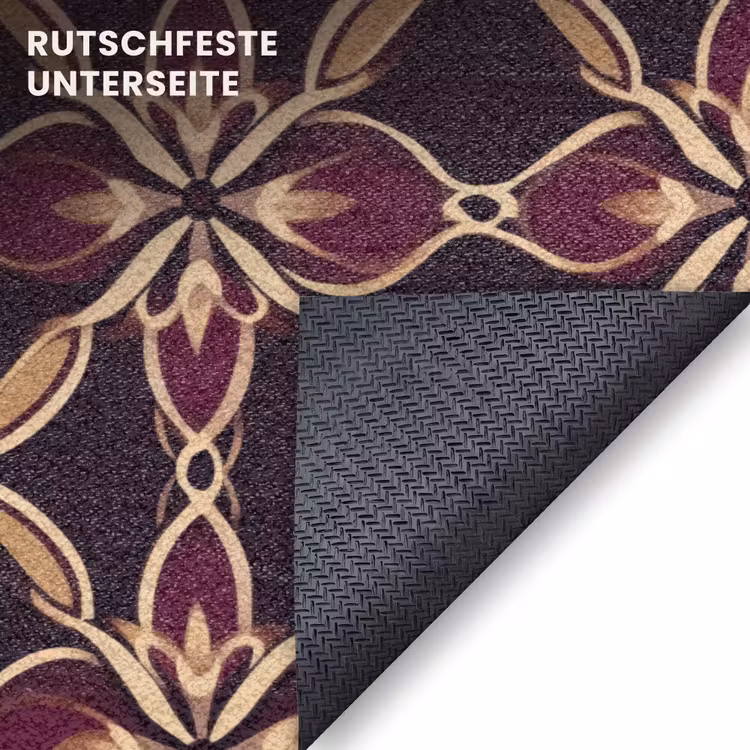Fußmatte - Symmetrisch - Fliese - Burgunderrot — 6