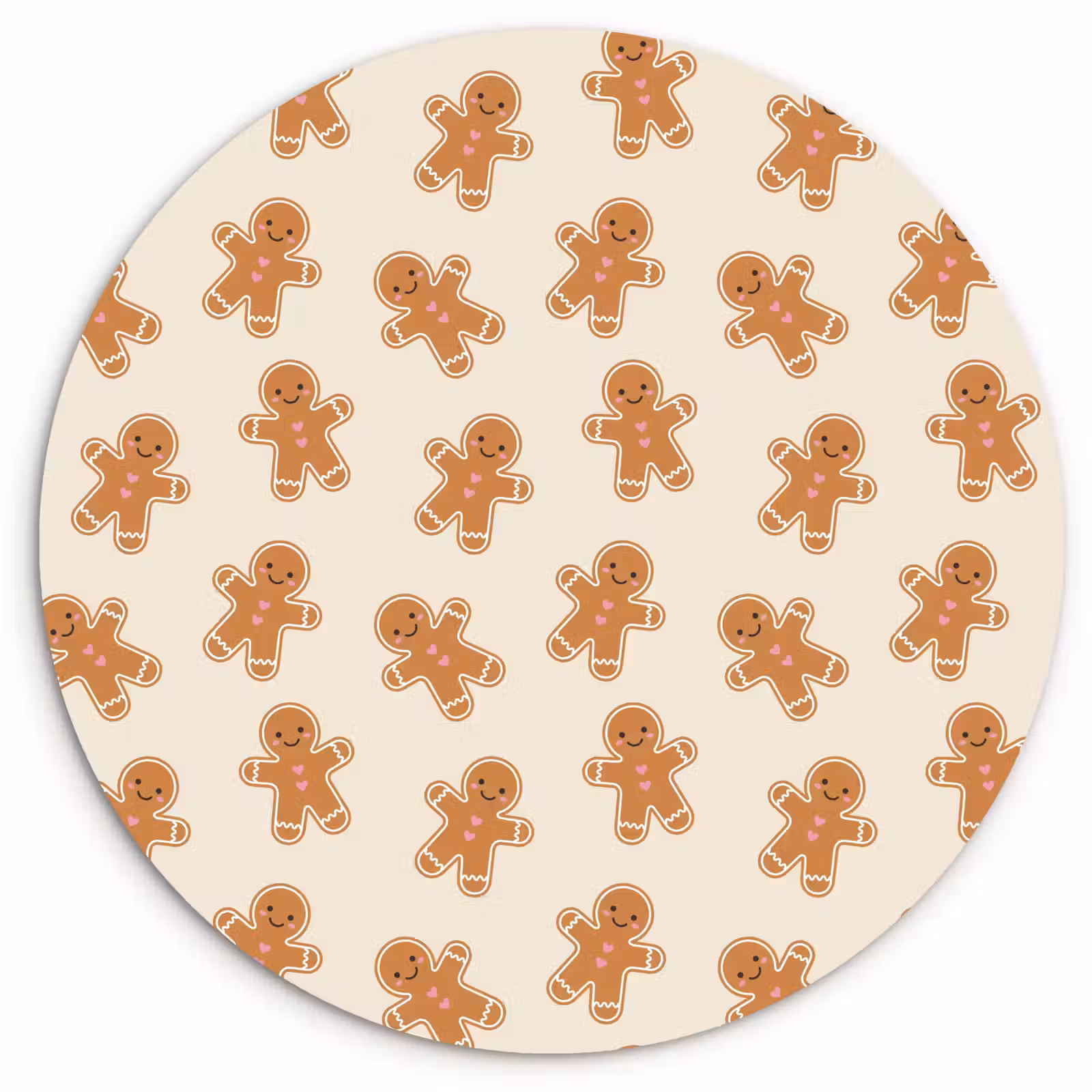 Glasbild Rund - Lebkuchen – Weihnachten – Creme — 1