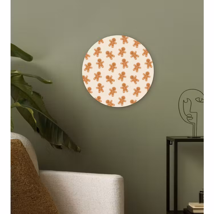 Glasbild Rund - Lebkuchen – Weihnachten – Creme — 3