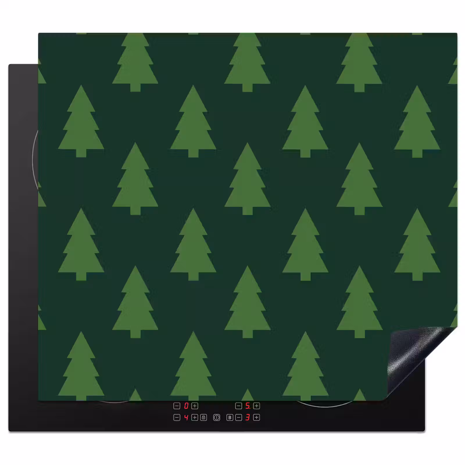 Herdabdeckplatte - Weihnachtsbaum – Grün – Weihnachten — 1